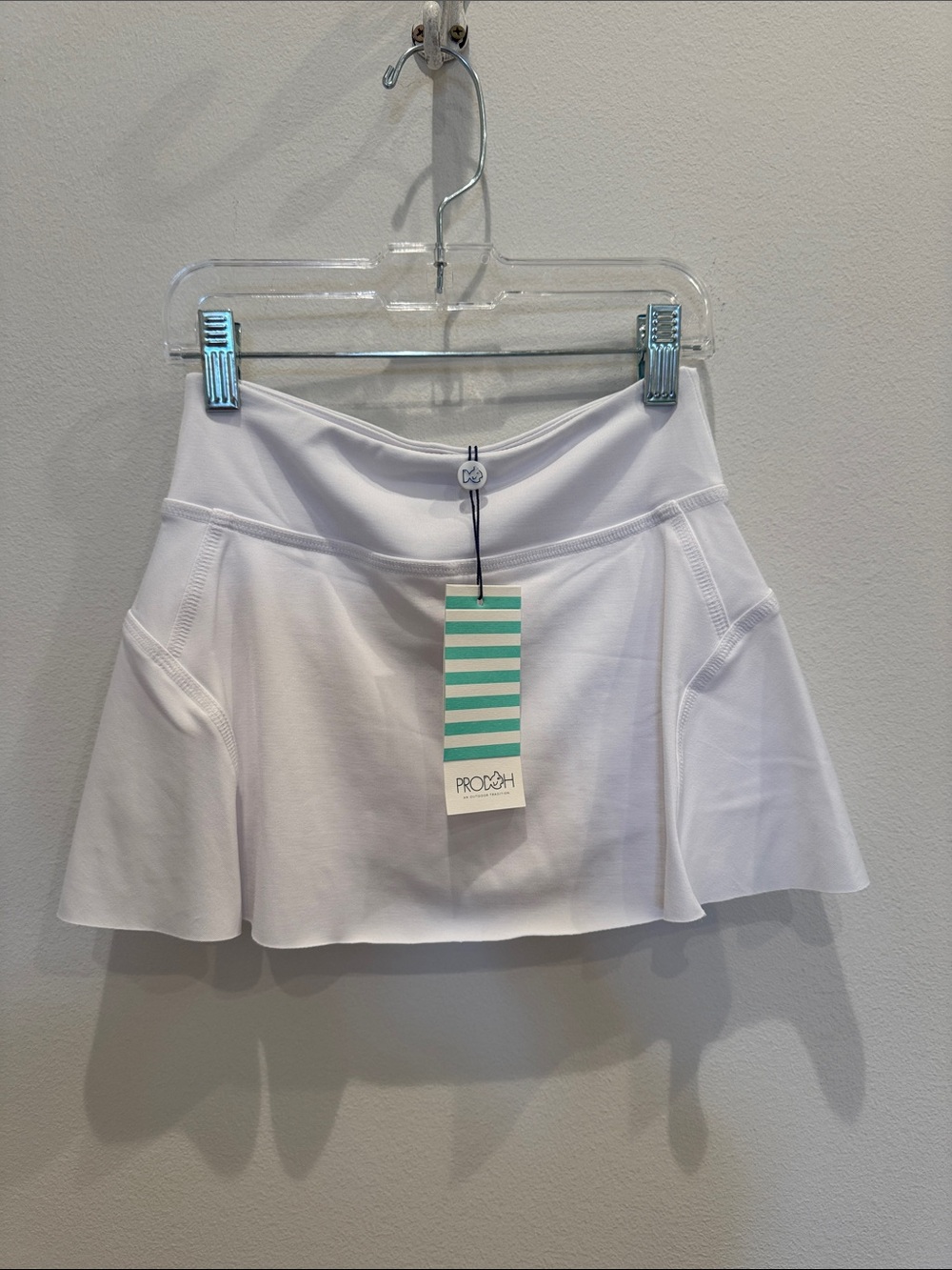NWT Prodoh Girls White Athletic Skort Size 6
